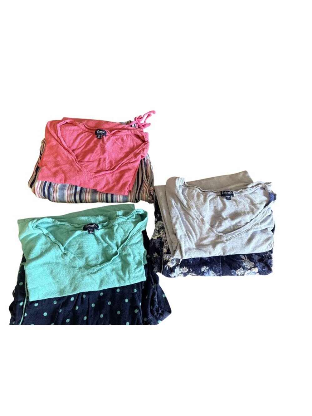 3 sets of Splendid Womens XXL 2-Piece Pajama Sets W/ Pockets in Assorted Colors